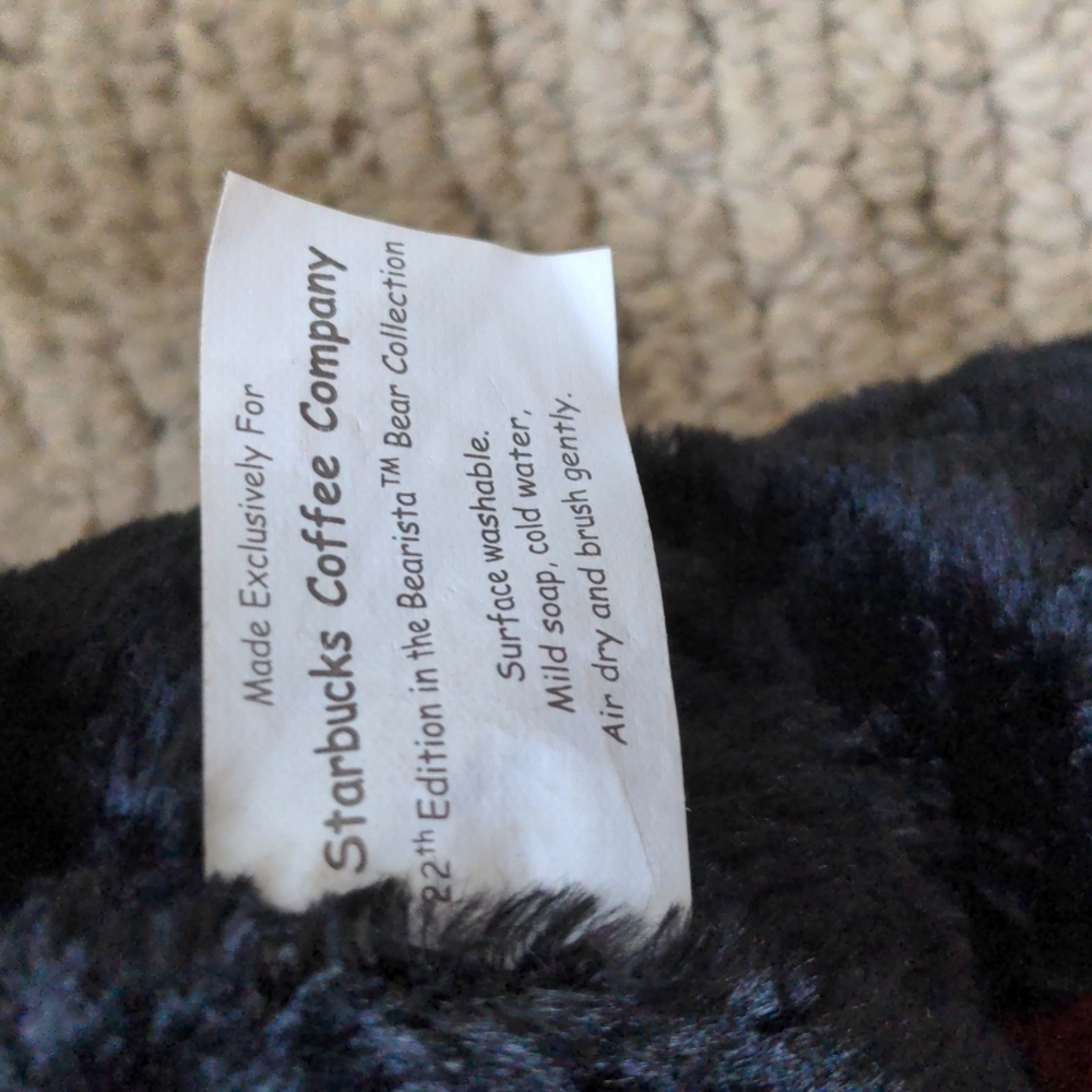 Starbucks Bearista Halloween Black Cat Bear Plush 2002 - Picture 5 of 6